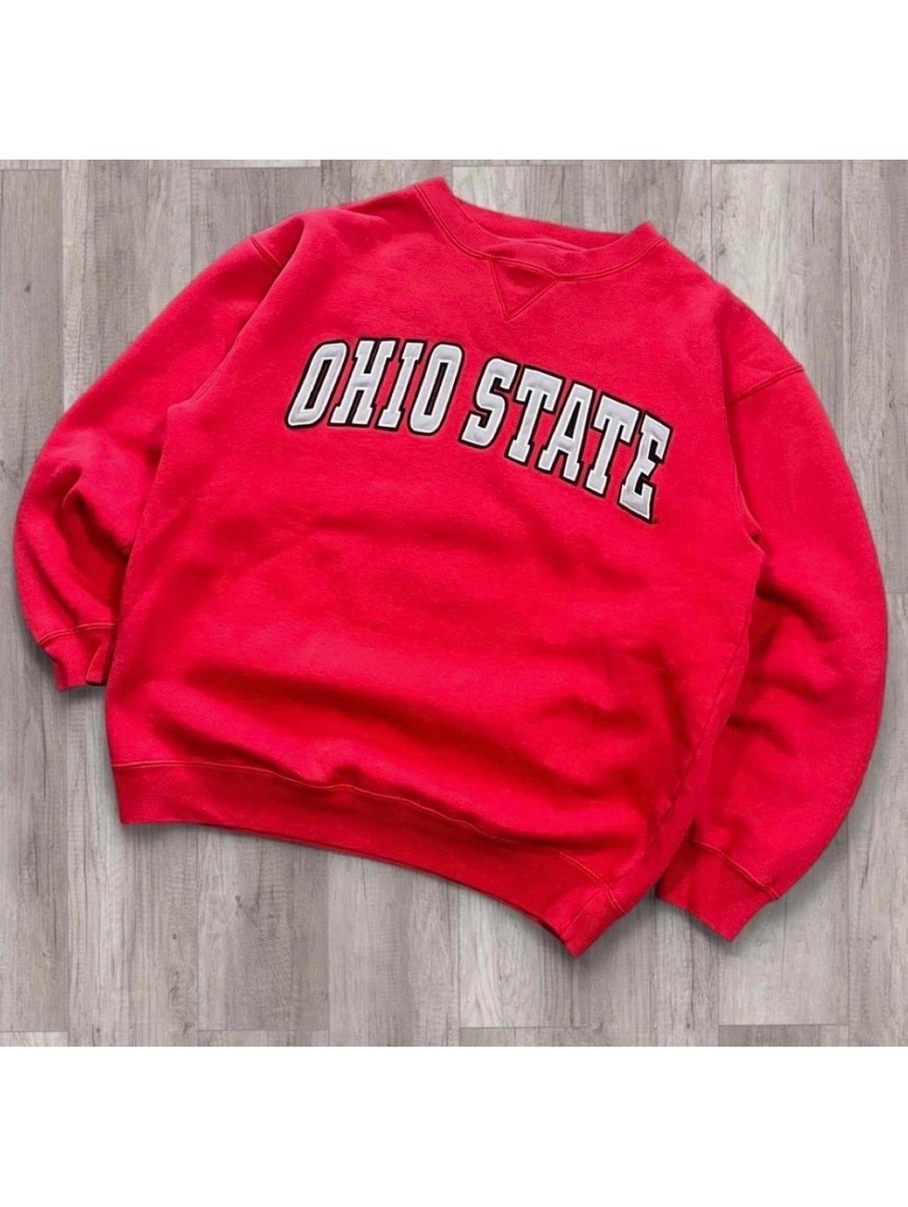 Champs Red Ohio State Crewneck Sweatshirt